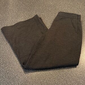 St. John Women’s Dark Gray Wide-Leg 100% Wool Pants - size 2